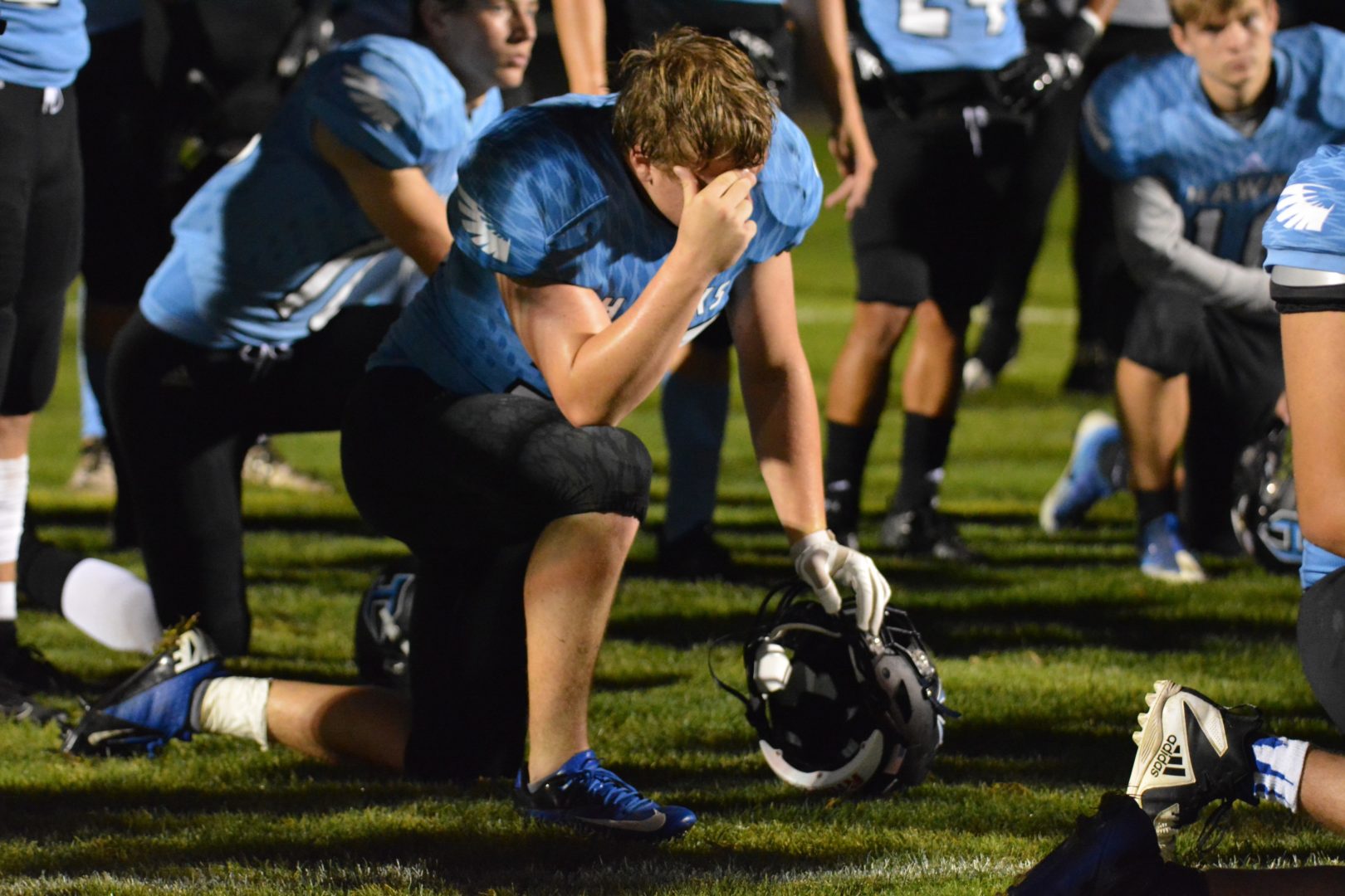 Hockinson football team's 28-game winning streak ends